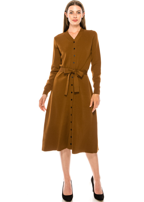 Dress DR1245 Camel