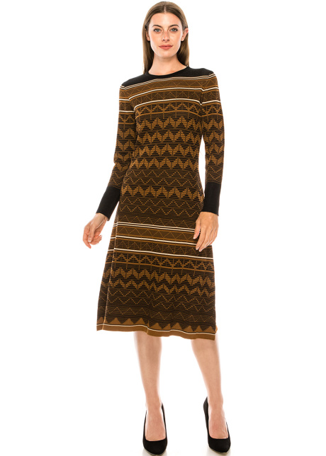 Dress DR1246 Rust