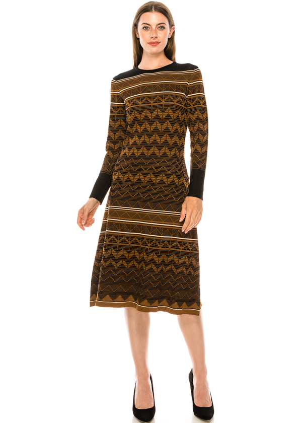 Dress DR1246 Rust