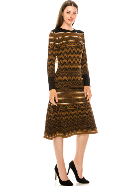 Dress DR1246 Rust