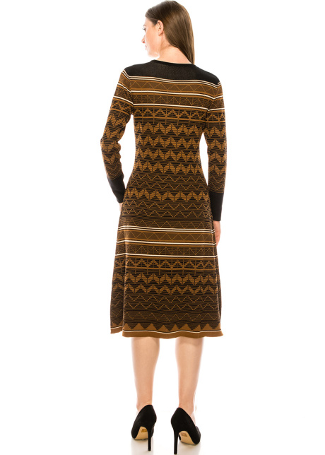 Dress DR1246 Rust