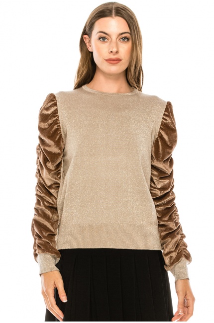 Sweater F2382 Brown Velvet