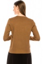 Embroidered sweater in camel