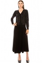 Embroidered shiny cardigan in black