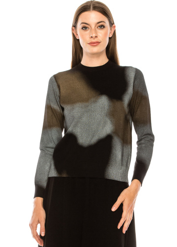 Tie-dye crew neck sweater