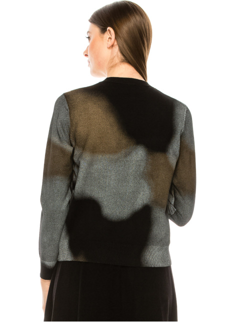 Tie-dye crew neck sweater