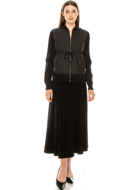 Zip-through cardigan with inner pockets
