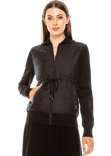 Zip-through cardigan with inner pockets