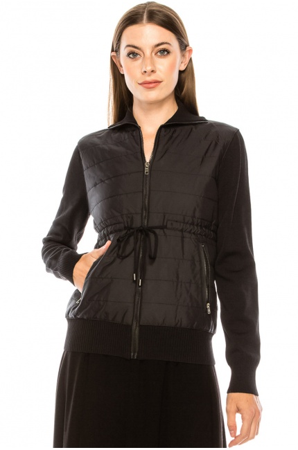 Zip-through cardigan with inner pockets
