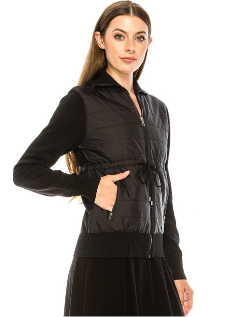 Zip-through cardigan with inner pockets