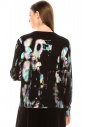 Multi-colored abstract print sweater