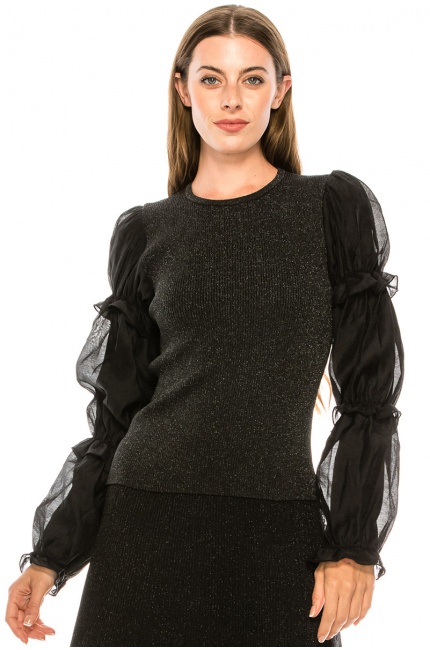 Sweater K3063 Black Lurex