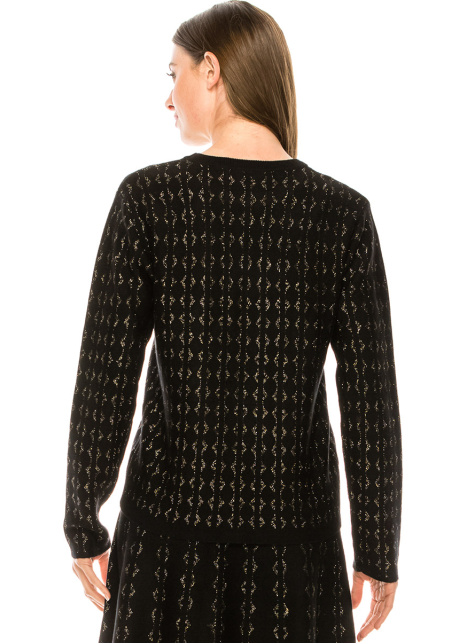 Classy sweater in golden and black