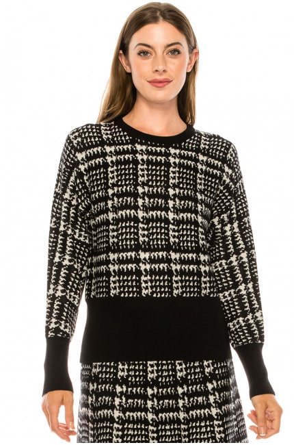 Sweater KA188 Black Lurex