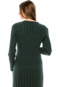 Сable knit cardigan in green