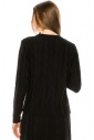 V-neck knitted cardigan in black