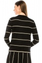 Striped sweater in black and white