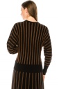 Striped sweater in black
