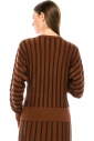 Striped sweater in rust