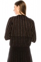 Striped lurex sweater in golden and black