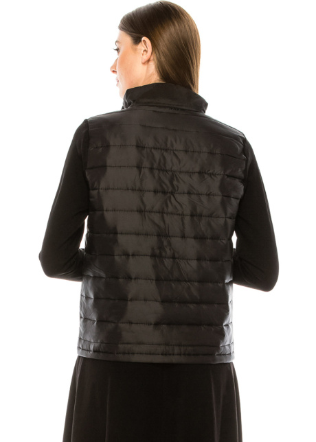 High neck zip-through cardigan
