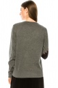 Diagonal print sweater in grey