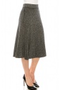 A-line silver lurex skirt