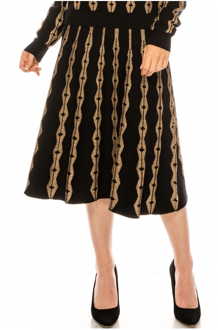 Skirt SKA205 Gold Lurex