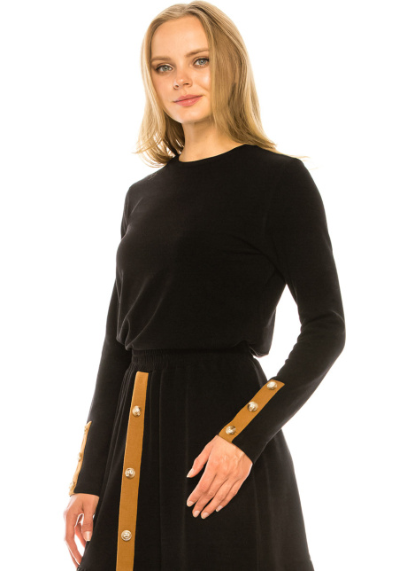 Crew Neck Top (Black)
