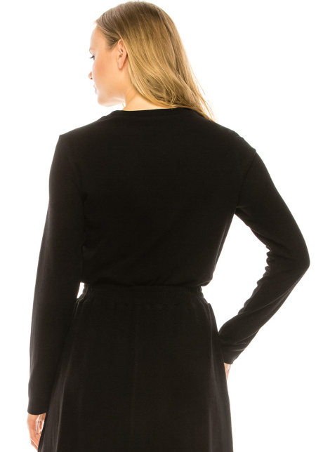 Crew Neck Top (Black)
