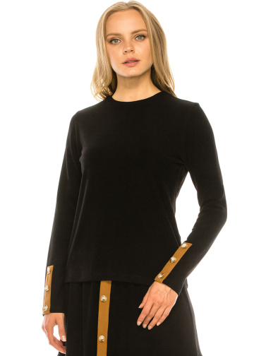 Crew Neck Top (Black)