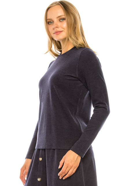 Crew Neck Top (Navy)