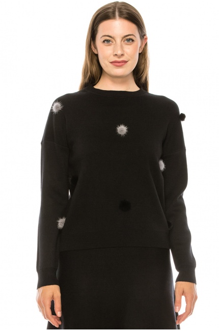 Sweater KA122-Black