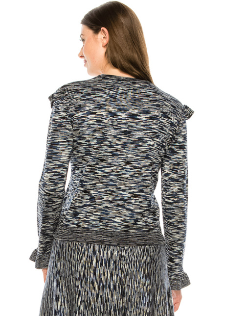 Blue Shoulder Knit