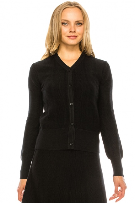 Black Soft Cardigan