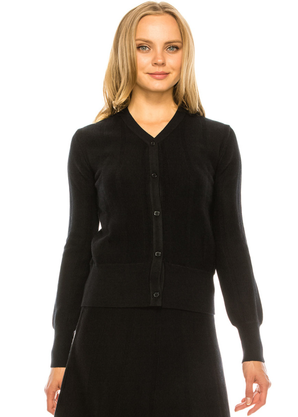 Black Soft Cardigan