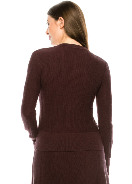 Burgundy Soft Cardigan