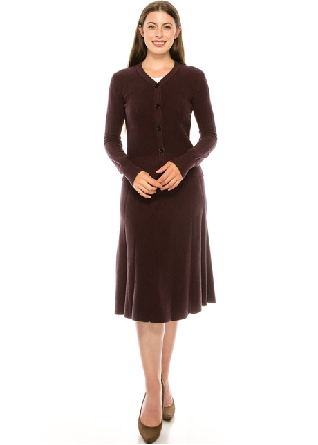 Burgundy Soft Cardigan