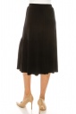 Button Front Skirt (Black)