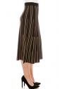 Black and Yellow Striped Skirt