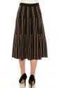 Black and Yellow Striped Skirt