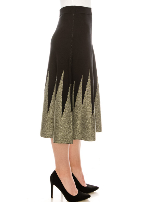 Metallic Spike Skirt