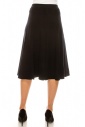 A-Line Knit Skirt Black
