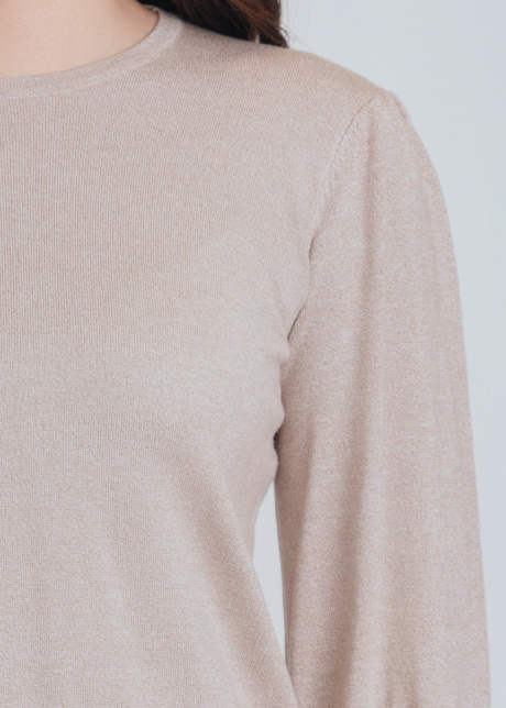 Striped Cuff Delight in Taupe Knit