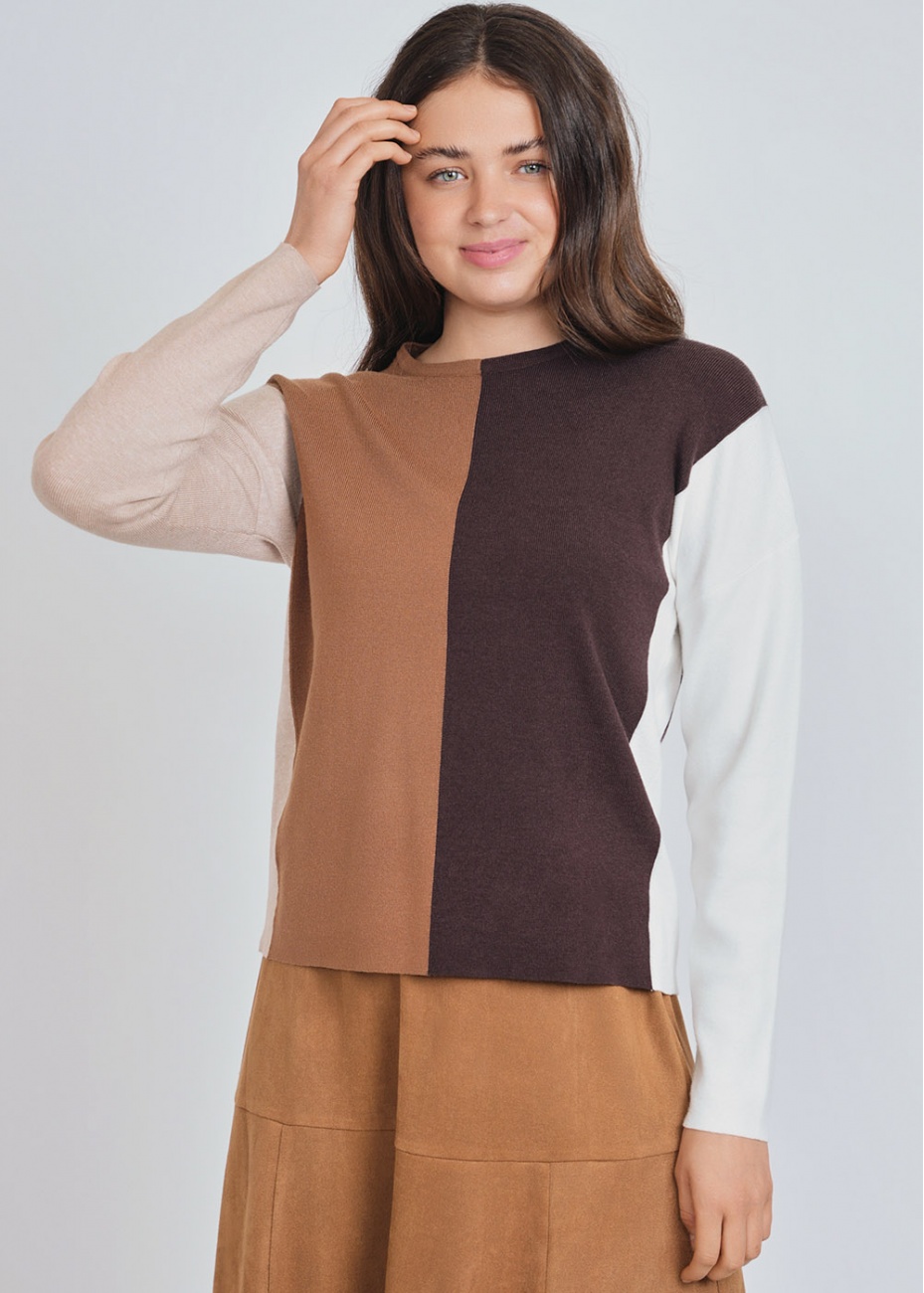 Soft Hue Relaxed Pullover  Modest Women Clothing - YAL New York