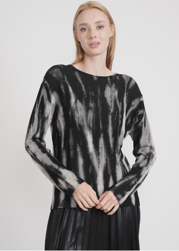 Deep Mirage Tie Dye Knit Sweater