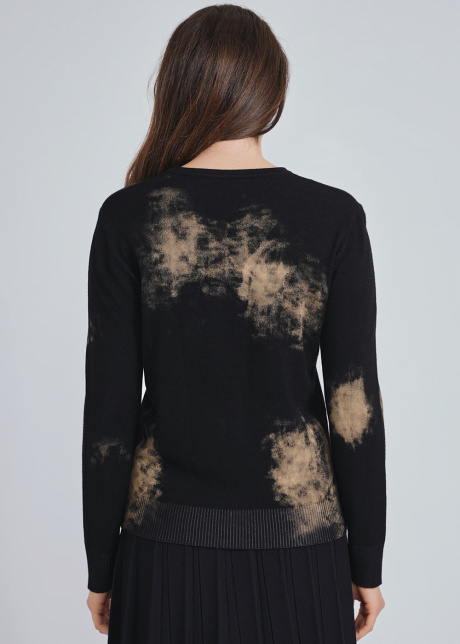 Painted Dreams on Black Fabric