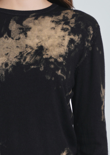 Painted Dreams on Black Fabric