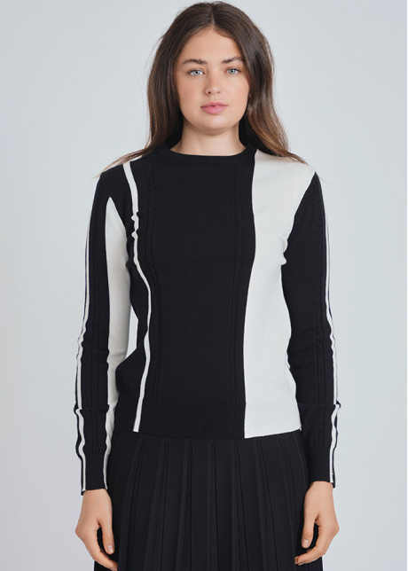 Everyday Black & White Striped Knitwear