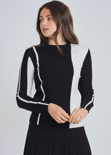 Everyday Black & White Striped Knitwear